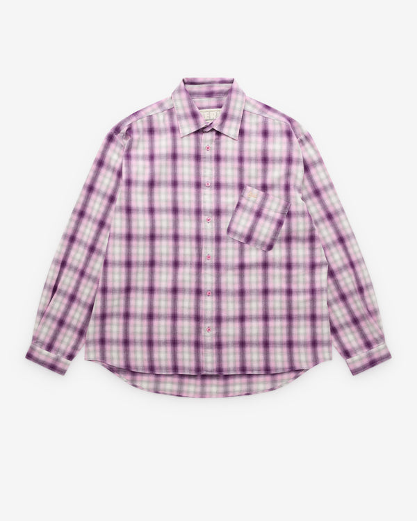 Erl - Purple Plaid Overshirt - (Purple)