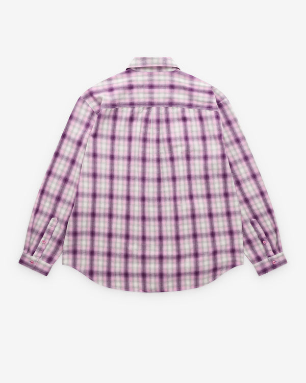 Erl - Purple Plaid Overshirt - (Purple)