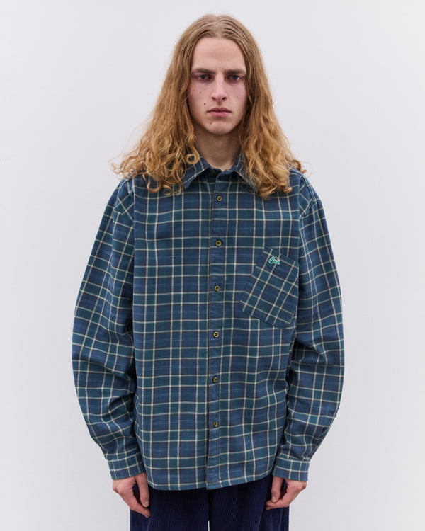 Erl - Green Plaid Overshirt - (Green)