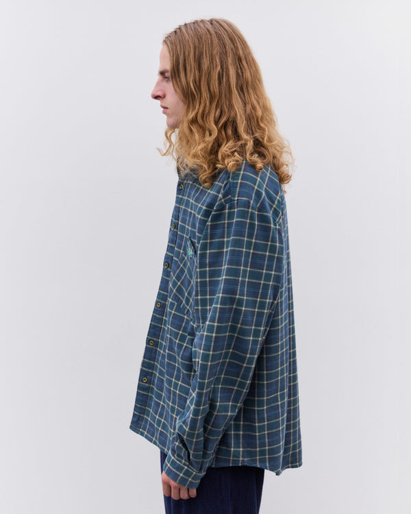 Erl - Green Plaid Overshirt - (Green)