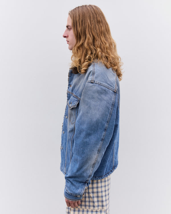 Erl - Breakwater Wash Denim Jacket - (Blue)