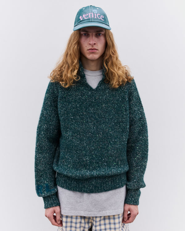 Erl - Wool Blend Sweatshirt - (Dark Green)