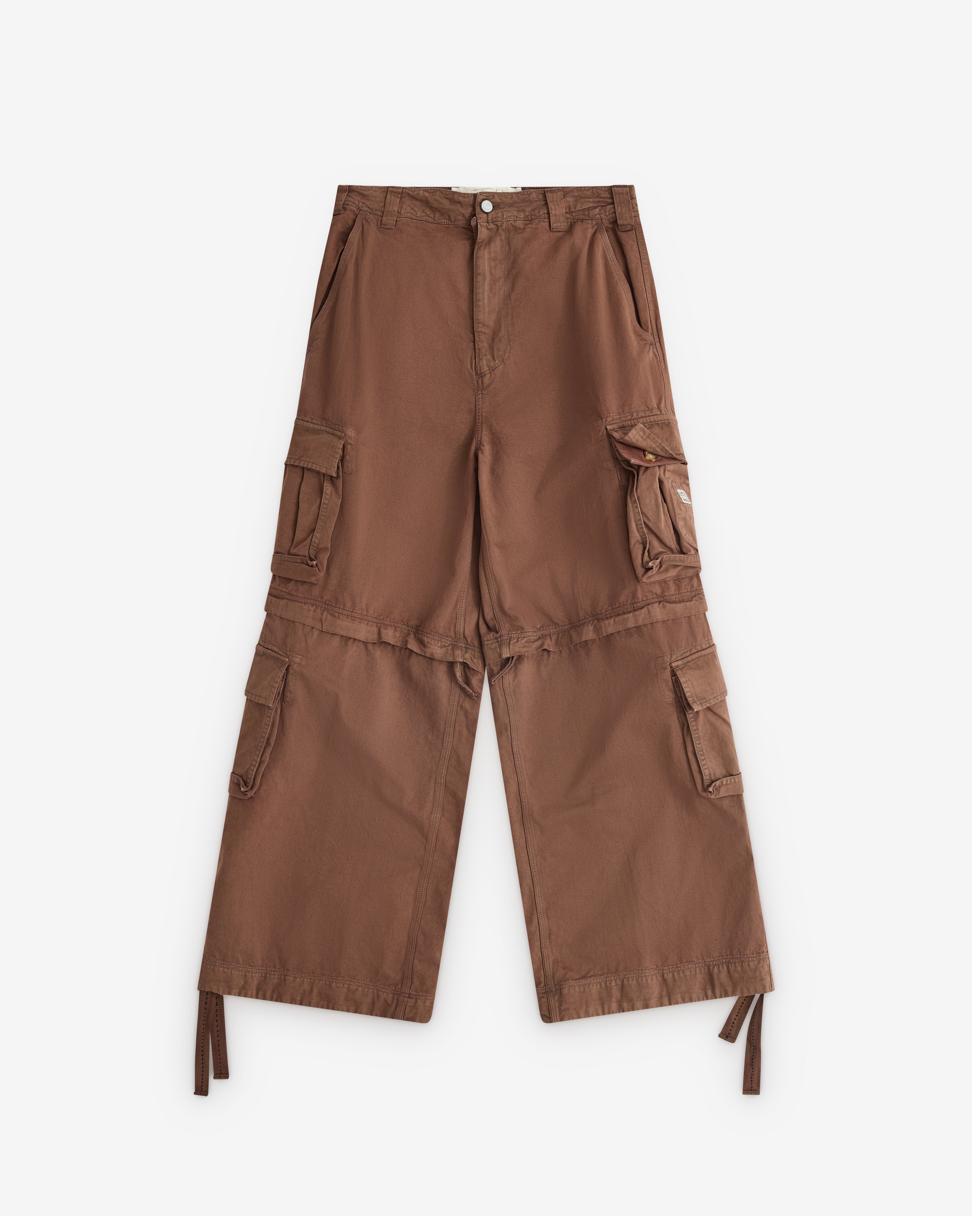 Erl: Zip-Off Cargo Pants (Brown) | Dover Street Market London