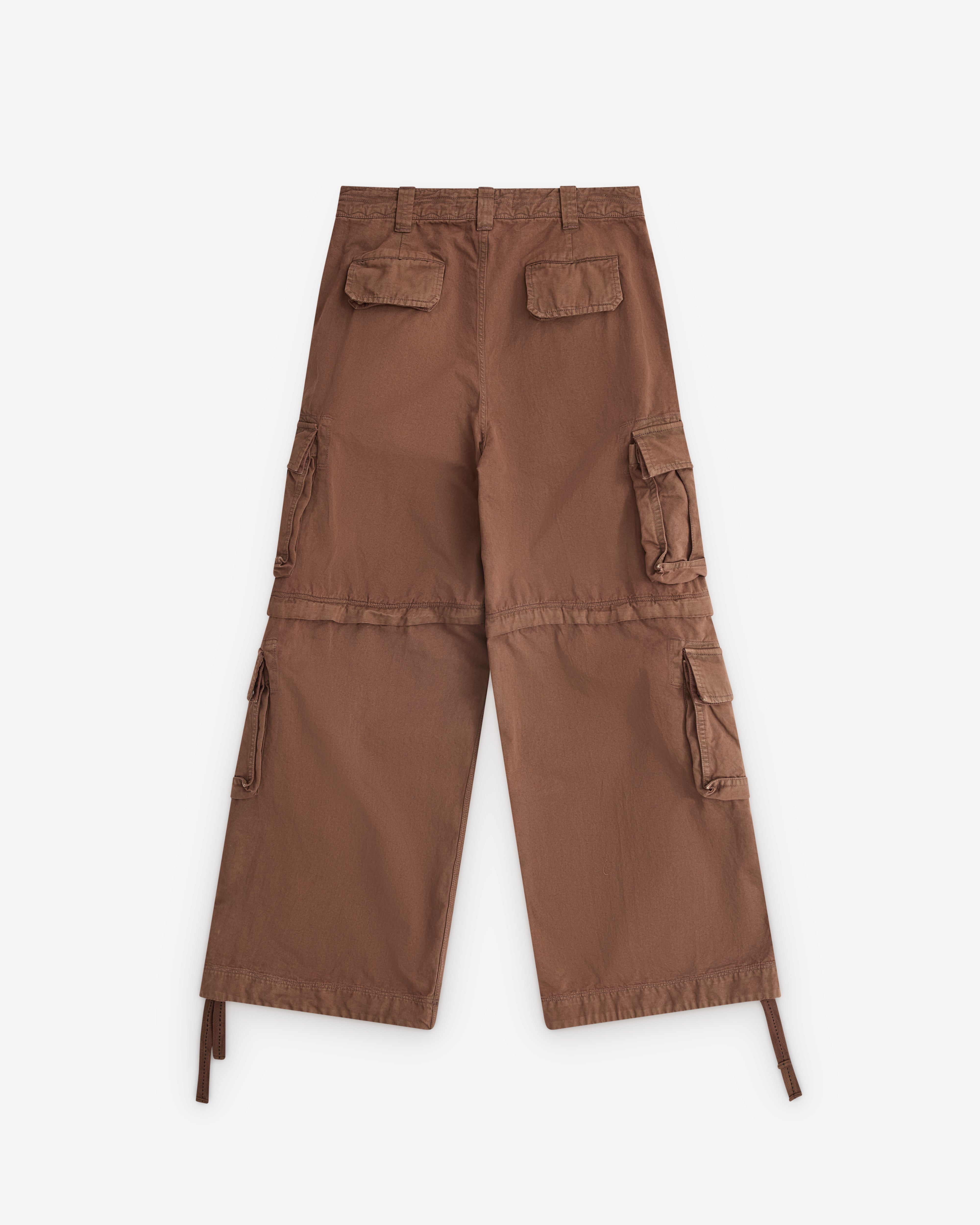 Erl: Zip-Off Cargo Pants (Brown) | Dover Street Market London