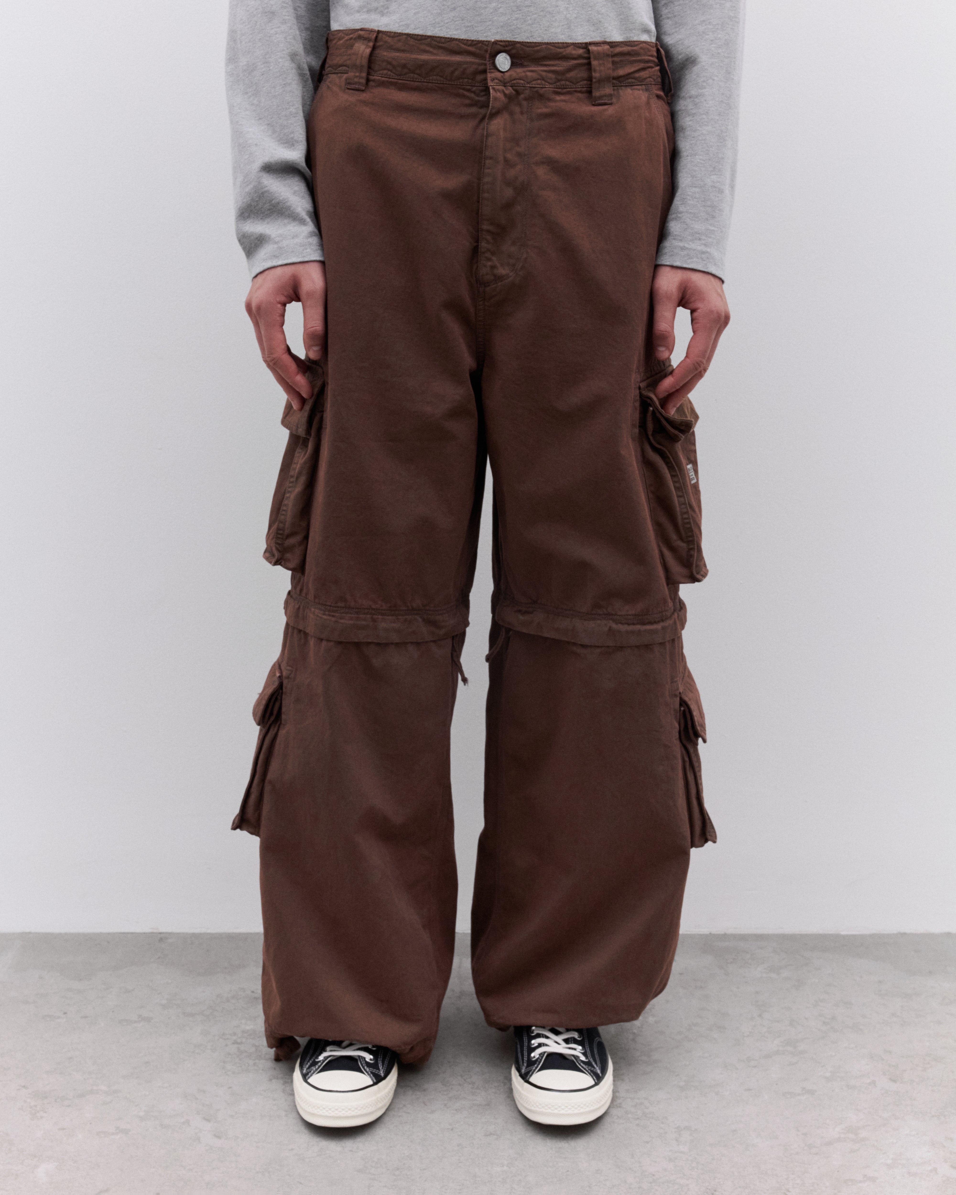 Erl: Zip-Off Cargo Pants (Brown) | Dover Street Market London