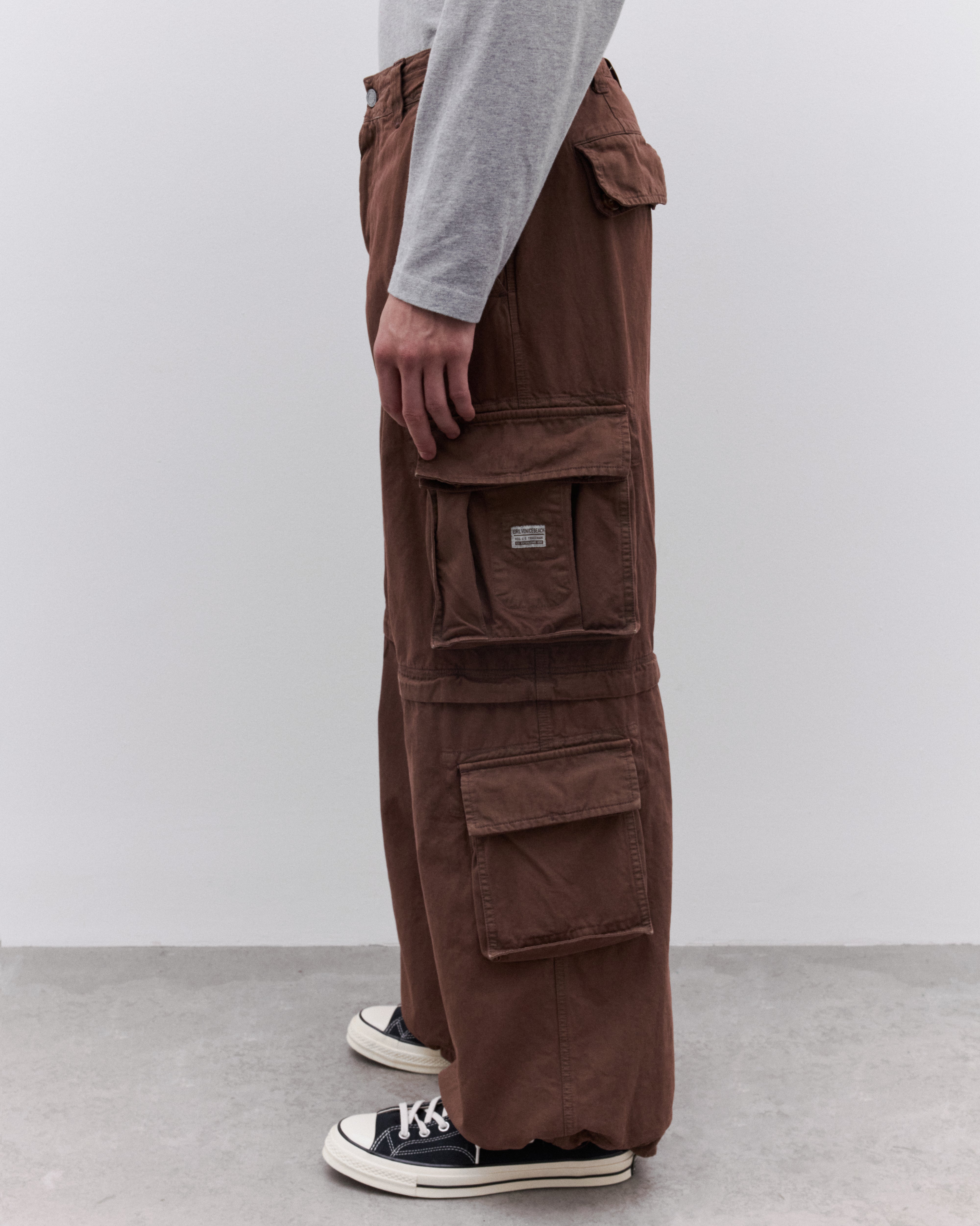 ERL カーゴパンツ　ドーバーストリートマーケット Erl: Zip-Off Cargo Pants (Brown) | Dover Street Market London