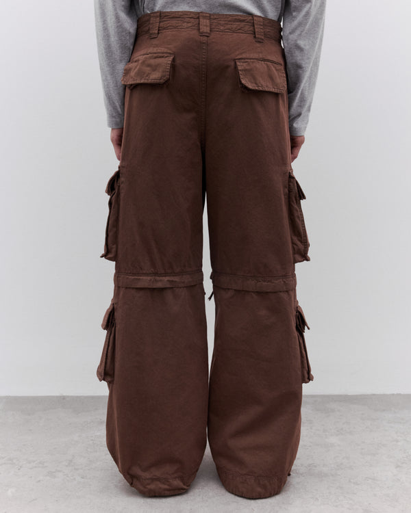 Erl - Zip-Off Cargo Pants - (Brown)