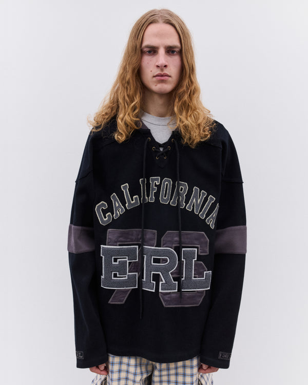 Erl - Laced Hockey Jersey - (Black)