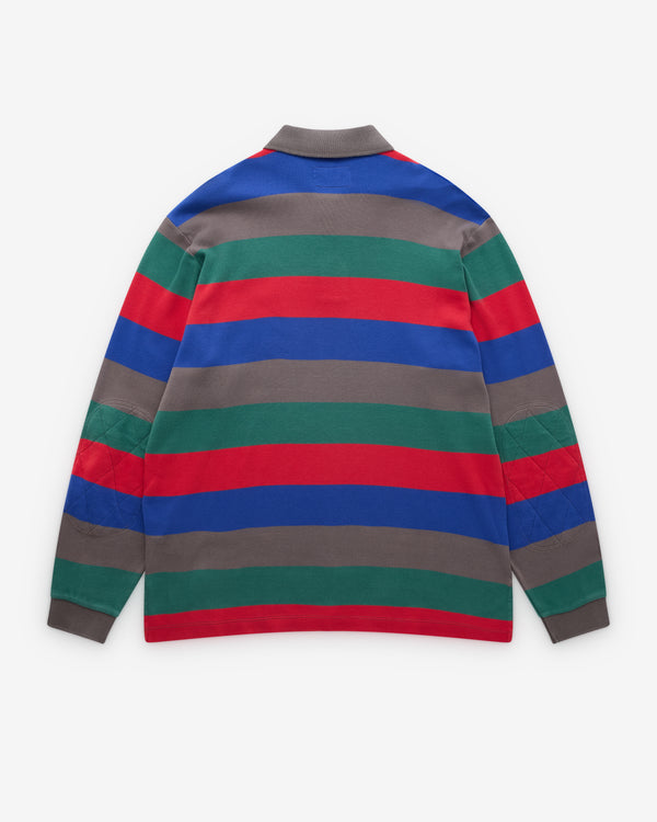 Erl - Striped Long Sleeve Polo - (Multi)