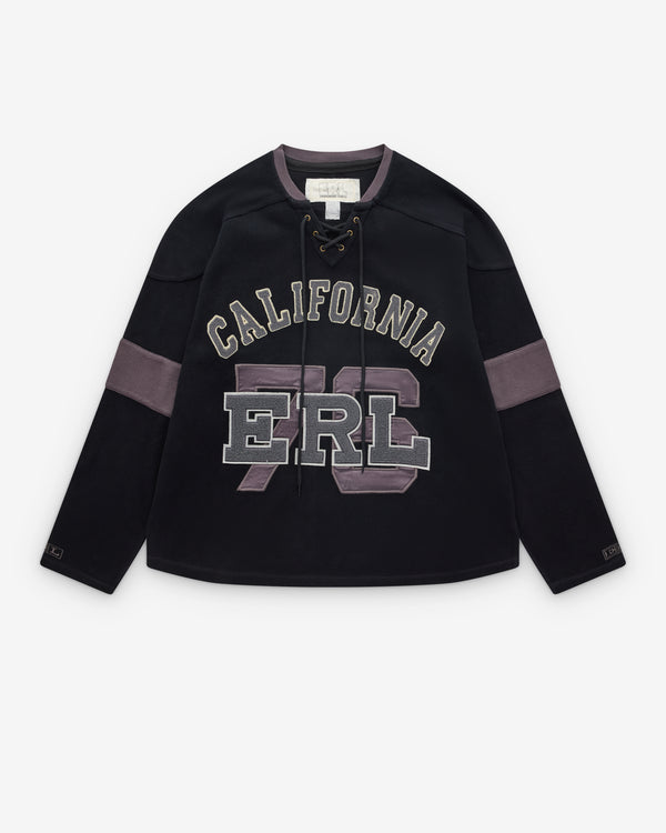 Erl - Laced Hockey Jersey - (Black)