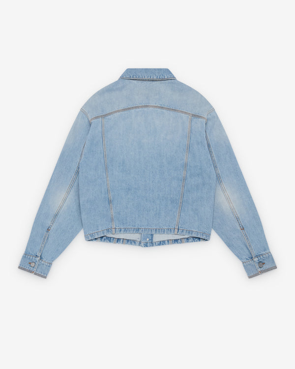 Erl - Men's Unisex Blue Denim Jacket Woven - (Blue)