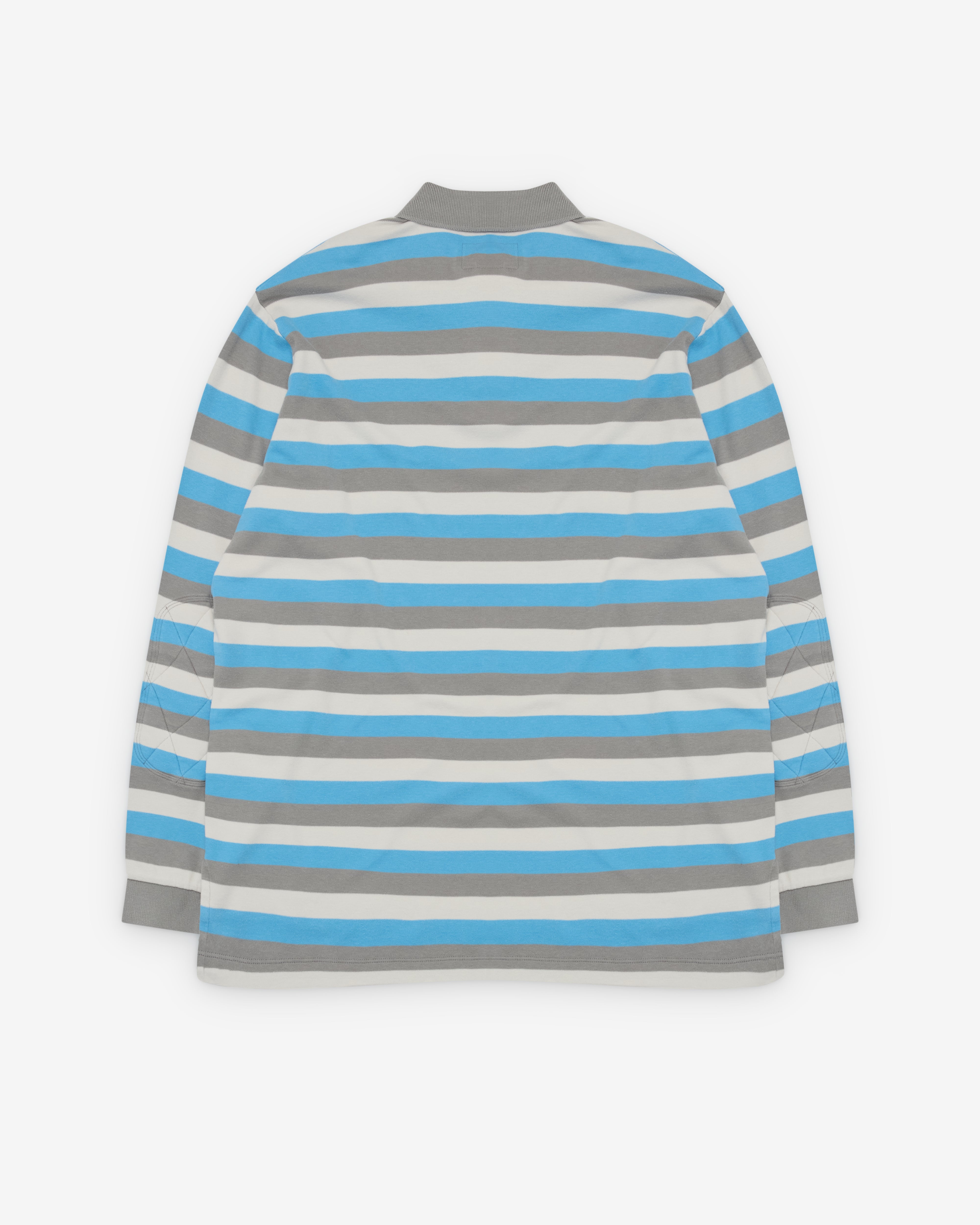ERL ストライプスリーブ ポロシャツ XS ERL: Striped Long Sleeve Polo (Blue Stripe) | Dover Street Market