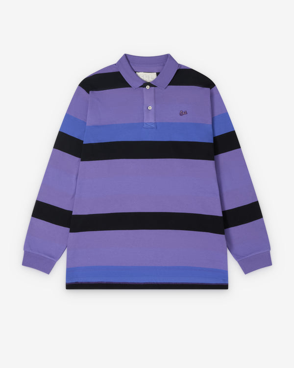 ERL - Men's Striped Rugby Longsleeve - (Purple)