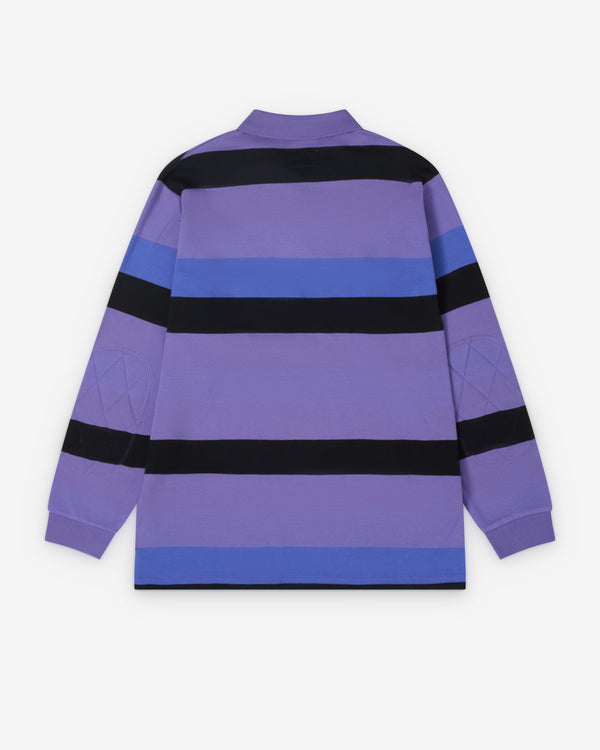 ERL - Men's Striped Rugby Longsleeve - (Purple)