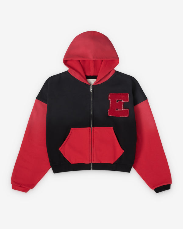 ERL - Men's Varsity Hoodie - (Black/Red)