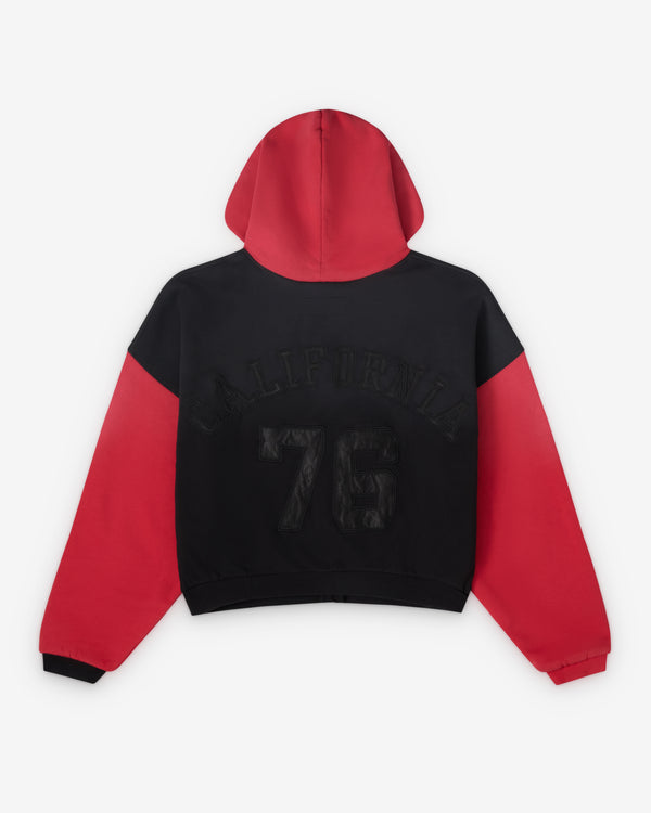 ERL - Men's Varsity Hoodie - (Black/Red)