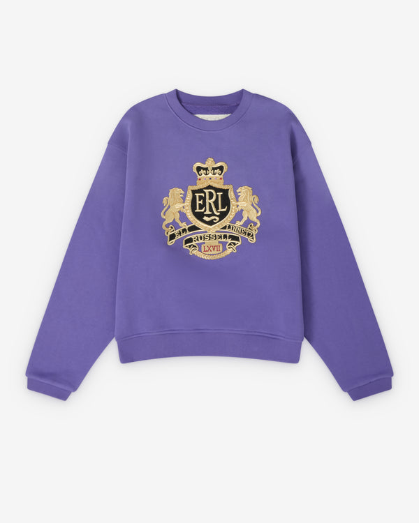 ERL - Men's Crest Crewneck - (Purple)