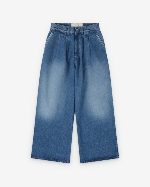 ERL - Men's Pleated Jeans - (Blue)