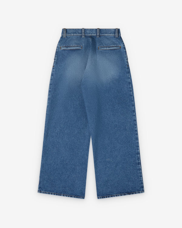 ERL - Men's Pleated Jeans - (Blue)