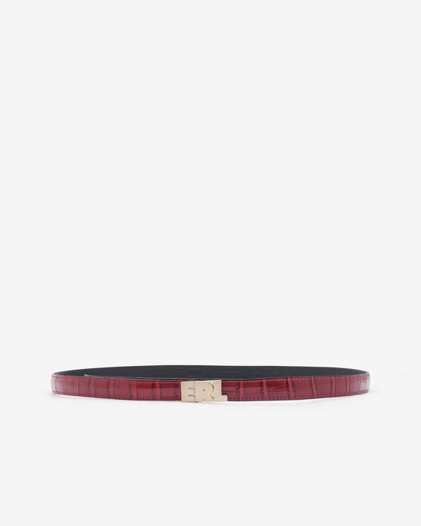 ERL - Small Croc Belt - (Red)