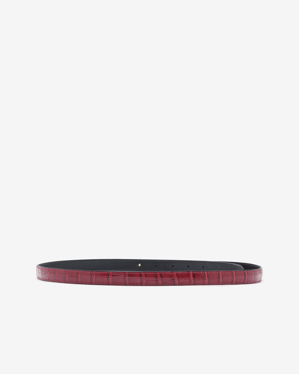 ERL - Small Croc Belt - (Red)