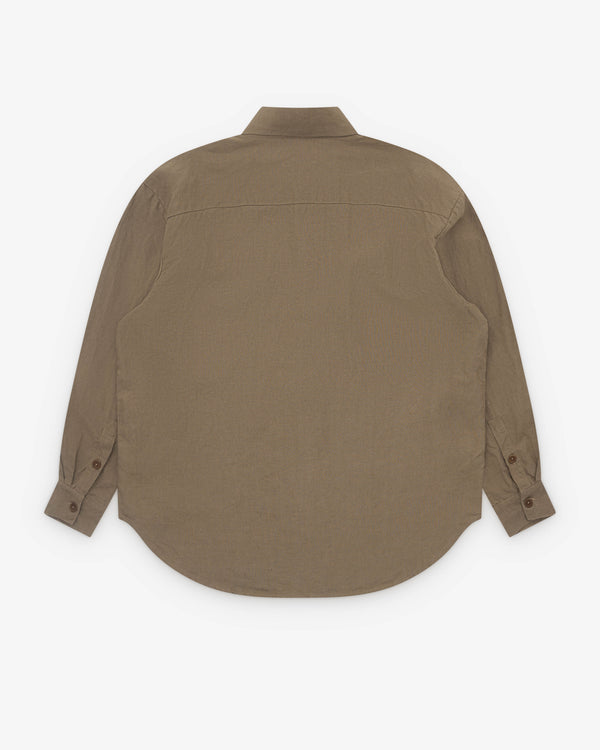 Evan Kinori - Men’s Big Shirt - (Dark Beige)