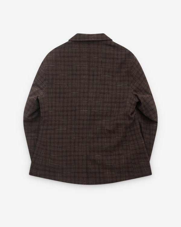 Evan Kinori - Men's Three Button Jacket - (Brown)