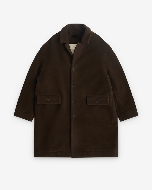 Evan Kinori - Men’s Big Coat - (Dark Olive)