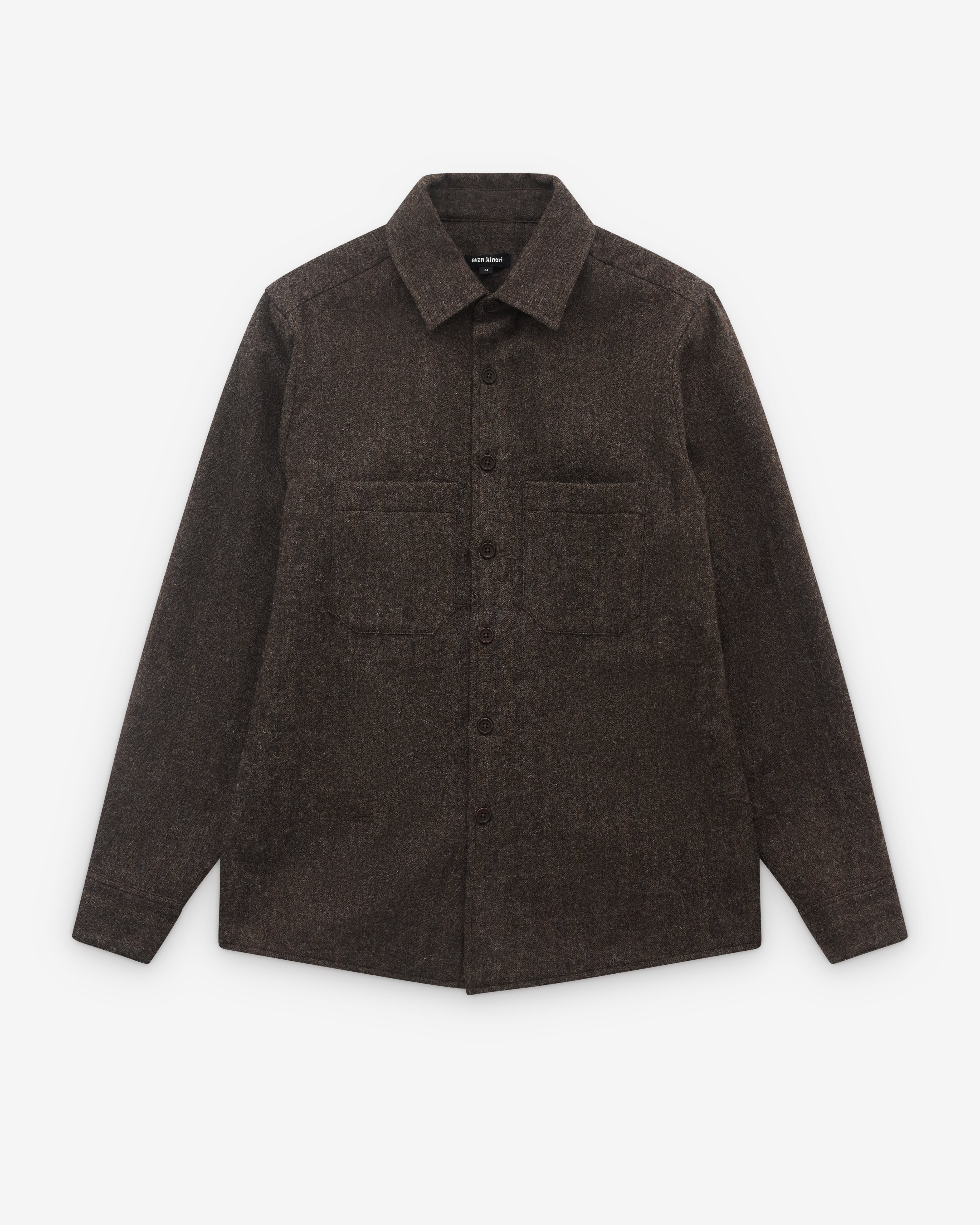 evan kinori popover shirt M エバンキノリ リネン