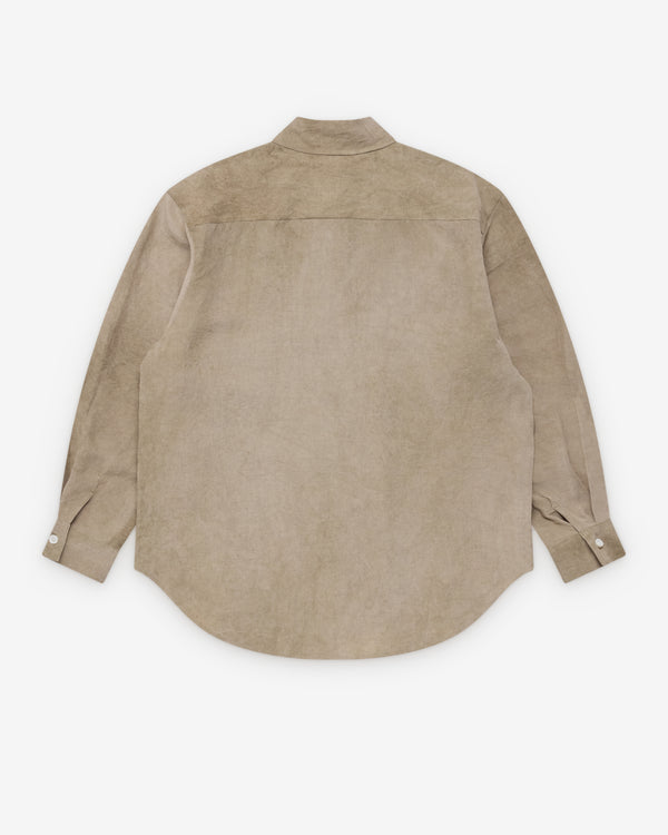 Evan Kinori - Men's Big Shirt - (Dark Beige)