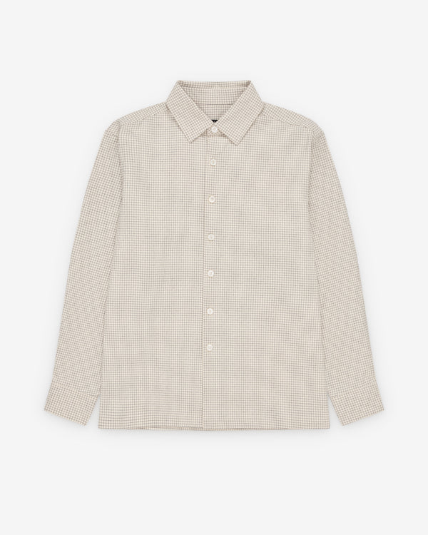 Evan Kinori - Men's Flat Hem Shirt - (Natural)