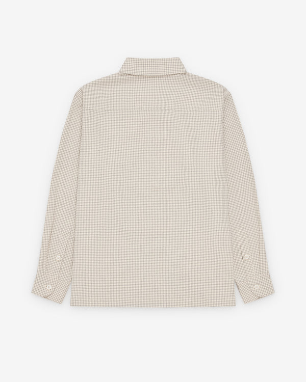 Evan Kinori - Men's Flat Hem Shirt - (Natural)