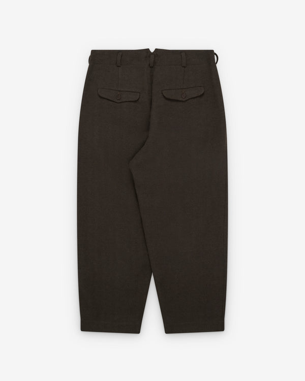 Evan Kinori - Men's Two Pleat Pant - (Dark Olive)