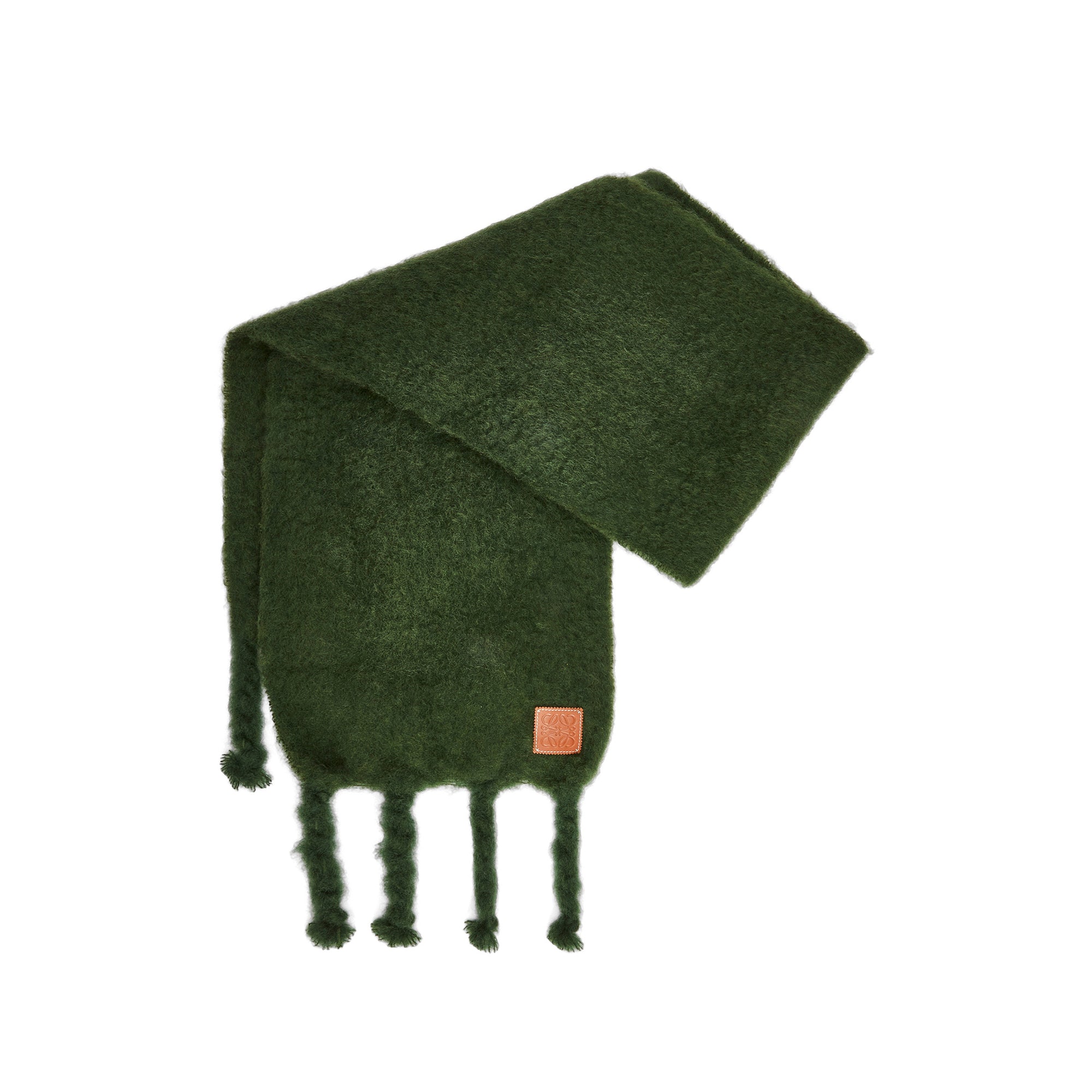 Loewe - Women's Mohair Scarf - (Forest Green) view 2
