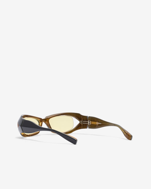 Factory900 - Futuristic Sunglasses - (Black/Yellow)