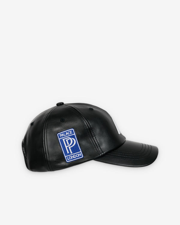 Palace - Men's Faux Leather P 6-Panel - (Black)