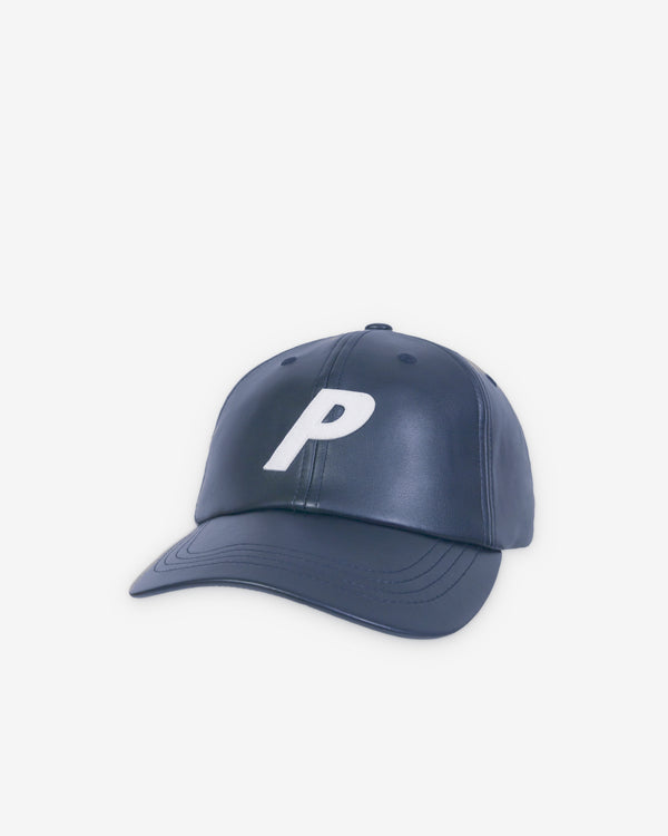 Palace - Men's Faux Leather P 6-Panel - (Navy)