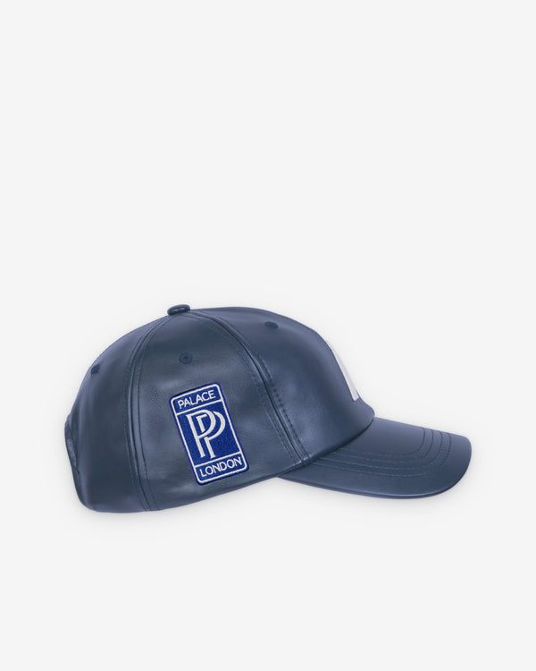 Palace - Men's Faux Leather P 6-Panel - (Navy)