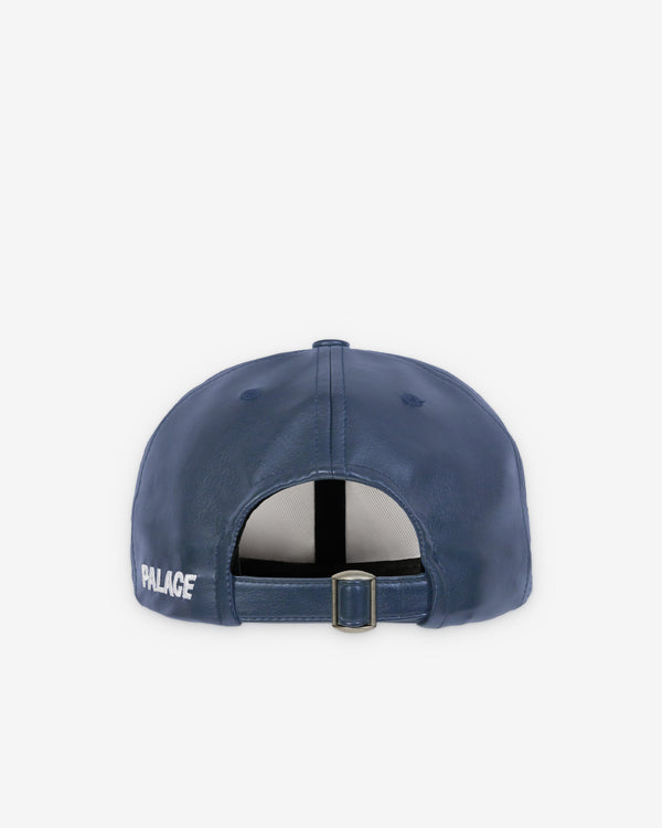 Palace - Men's Faux Leather P 6-Panel - (Navy)