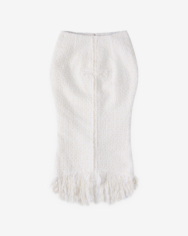 Matières Fécales - Women's Mademoiselle Tweed Skirt - (Tofu)