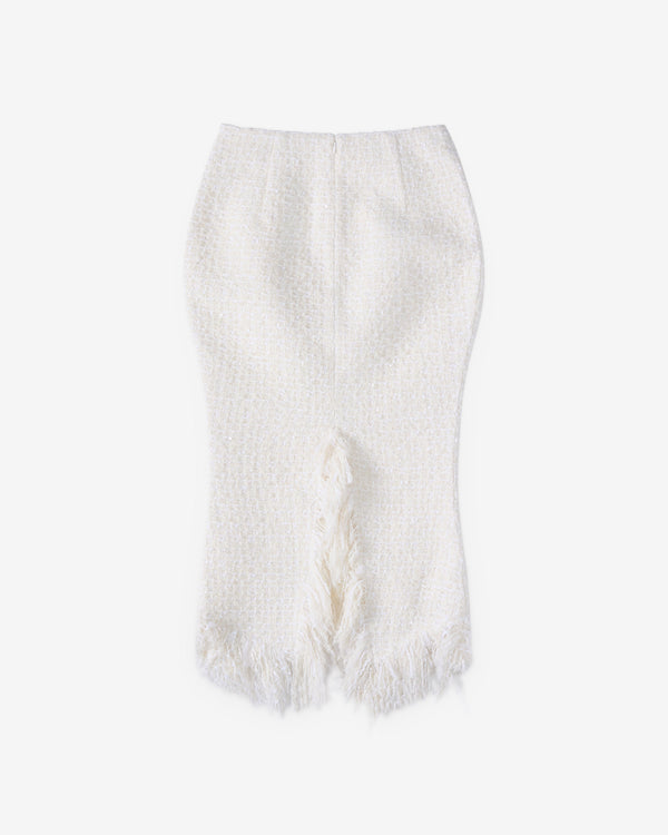 Matières Fécales - Women's Mademoiselle Tweed Skirt - (Tofu)
