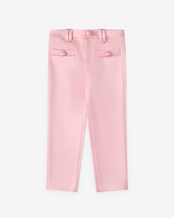 Vaquera - Women's Satin Cigarette Trousers - (Pink)