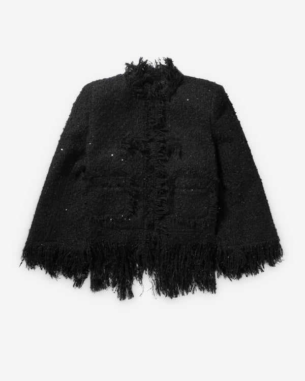 Matières Fécales - Women's Mademoiselle Tweed Jacket - (Black)