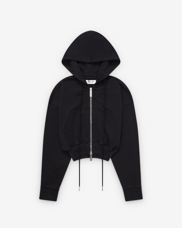 Matières Fécales -  Cult Cropped Hoodie - (Black)