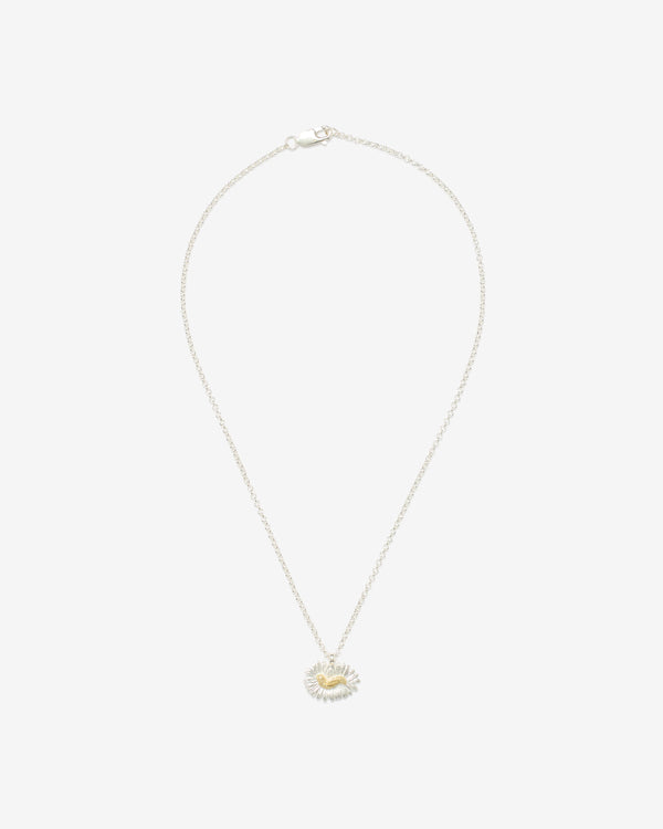 Fervent Moon - Fasciated Daisy Necklace - (Silver/Gold)