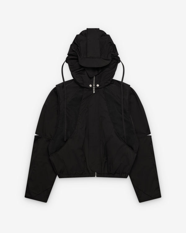 Fffpostalservice - Men's Parachute Hooded Jacket - (Black)