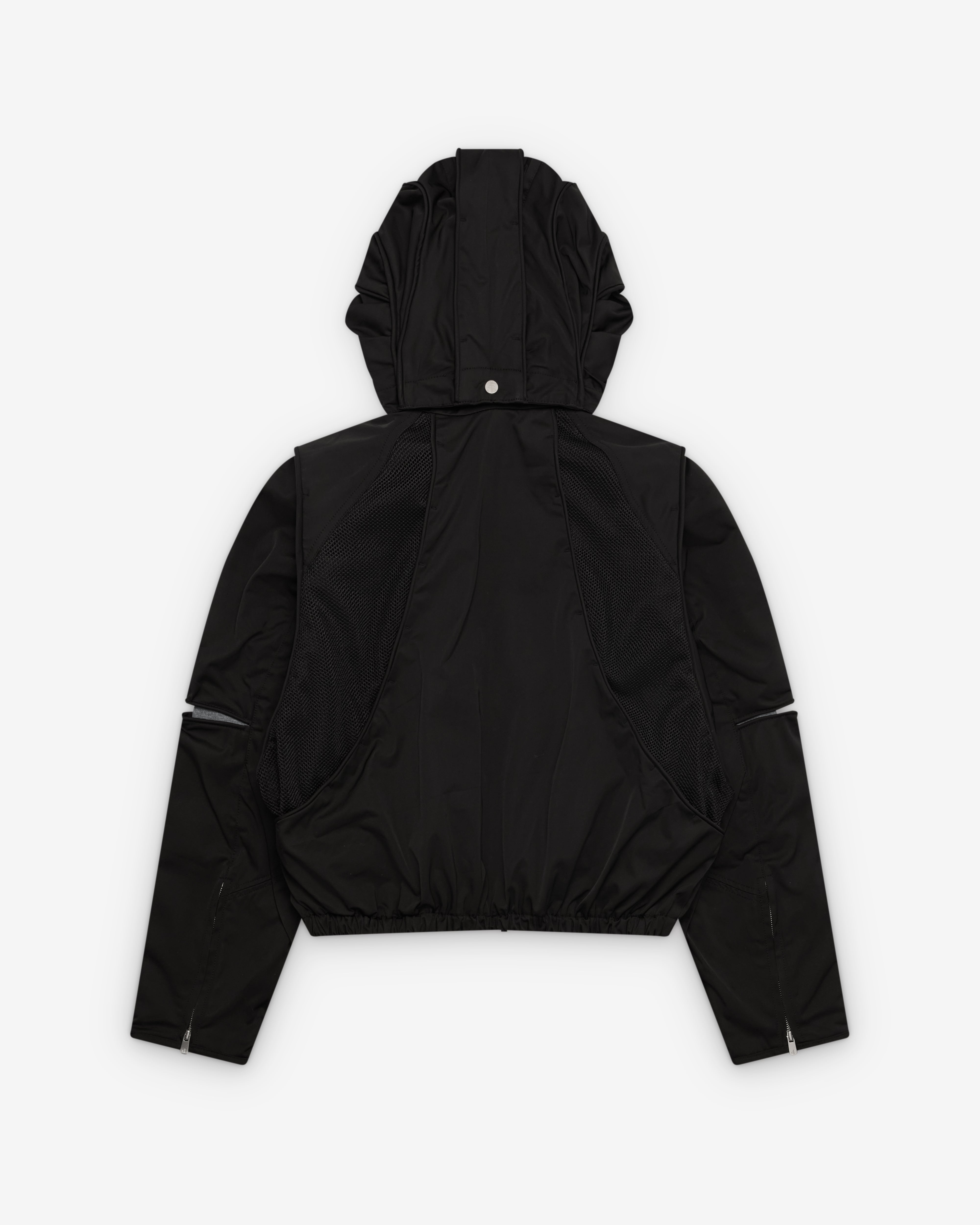 Fffpostalservice: Men's Parachute Hooded Jacket (Black) | Dover
