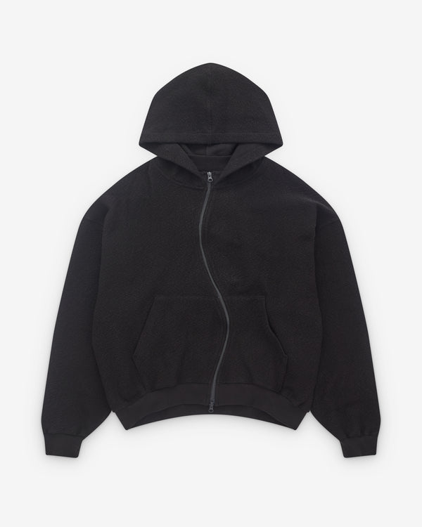 FFFPostalservice - Men's Rh Curved Zip Up Hoodie - (Black)