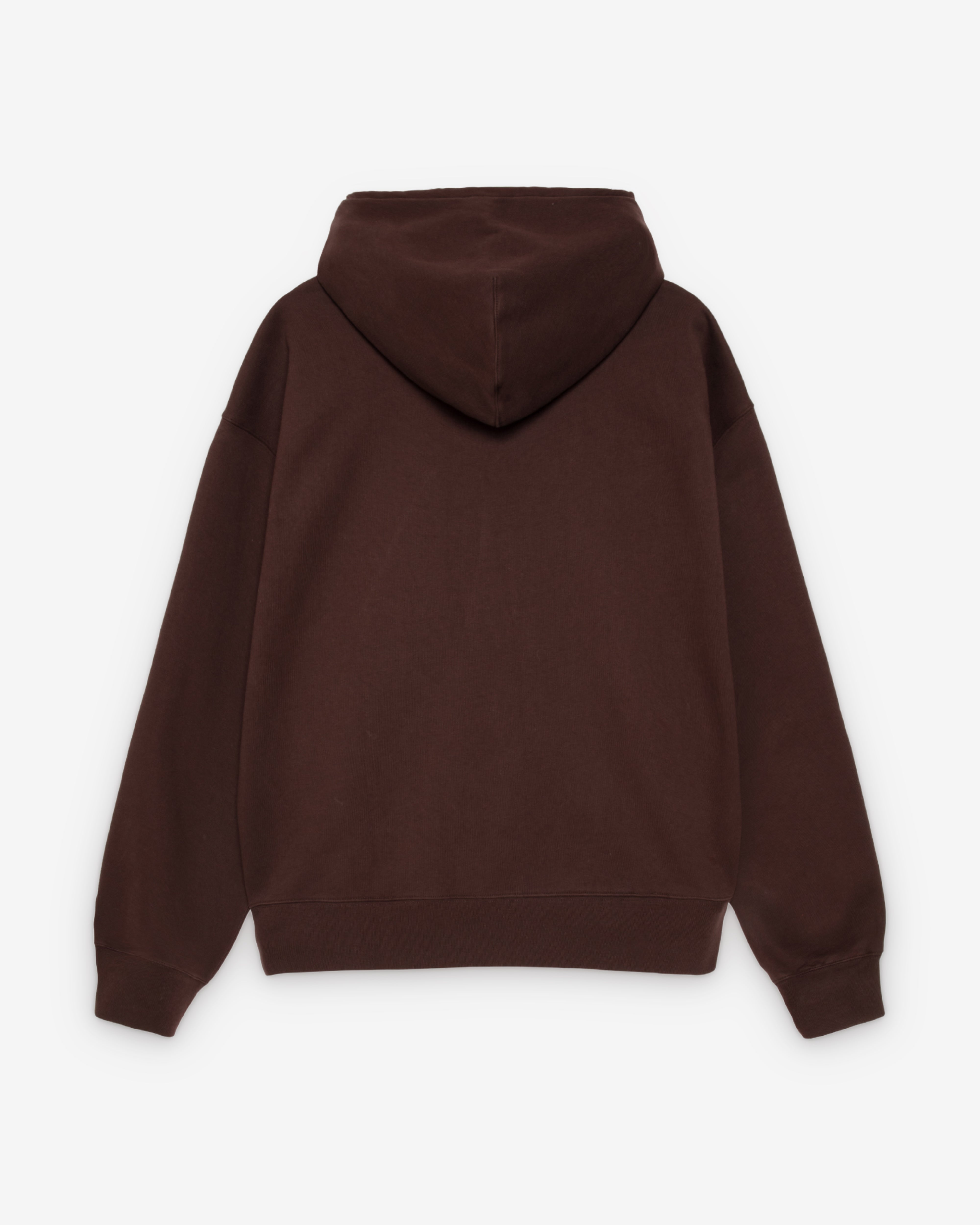 トップス Stussy x Nike Fleece Zip Up Hoodie Brown Stussy x Nike Stone Washed Fleece Zip Hoodie (FW25) Dark Cinder