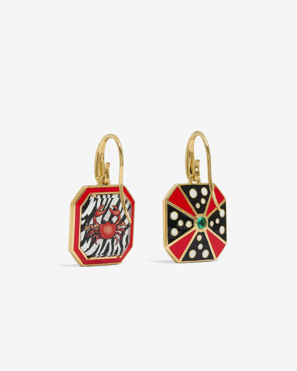 Francesca Villa - Hello My Little Crab Earrings - (Yellow Gold)